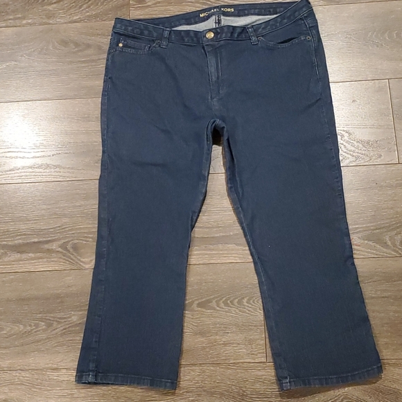 Michael Kors Denim - ❤MICHAEL KORS KICK CROP (FLARE) JEANS, 14 (32)